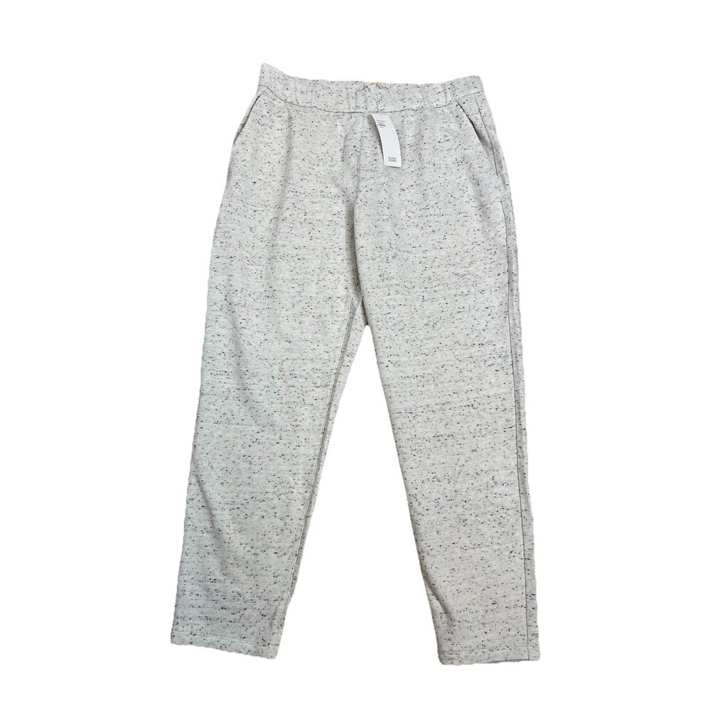 Eileen Fisher Speckled Organic Cotton Slouchy Pant Minimalist Quiet Luxury M New